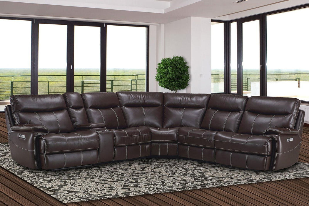Parker House Dylan Power Left Arm Facing Recliner in Mahogany - Visions in Furniture (La Mirada, CA)