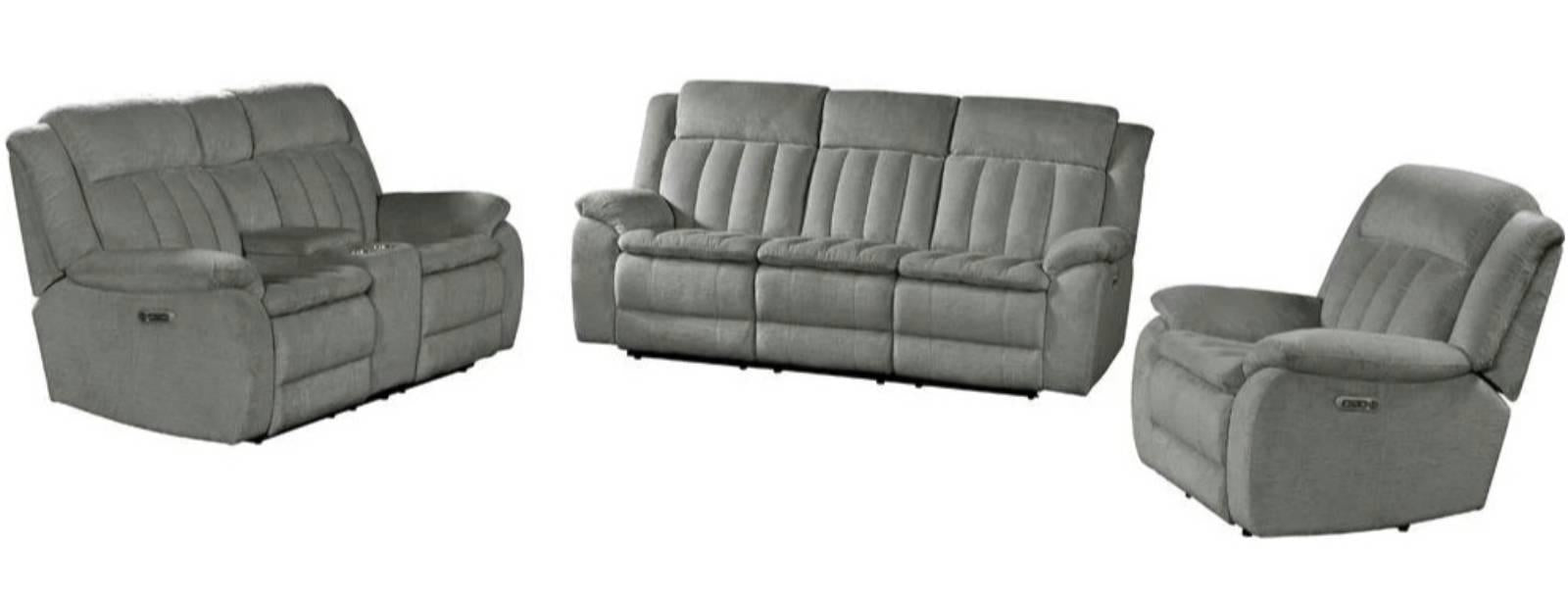 Parker House Furniture Cuddler Power Sofa in Laurel Dove - Visions in Furniture (La Mirada, CA)