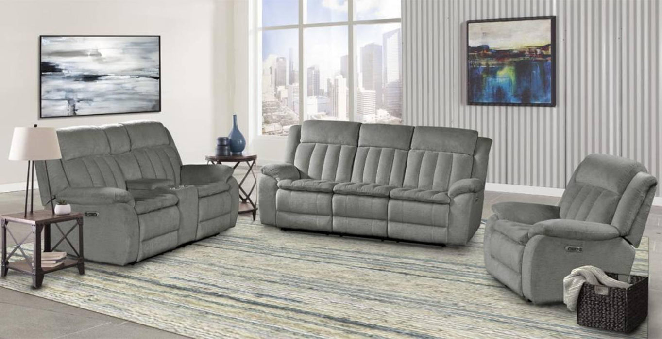 Parker House Furniture Cuddler Power Sofa in Laurel Dove - Visions in Furniture (La Mirada, CA)