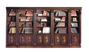 Parker House Huntington 3 Piece Inset Bookcase Wall in Vintage Pecan - Visions in Furniture (La Mirada, CA)