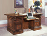 Parker House Huntington Double Pedestal Executive Desk in Vintage Pecan - Visions in Furniture (La Mirada, CA)