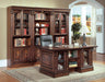Parker House Huntington Double Pedestal Executive Desk in Vintage Pecan - Visions in Furniture (La Mirada, CA)