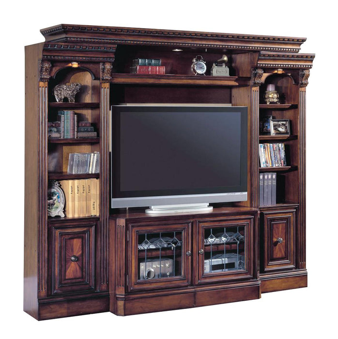 Parker House Huntington Expandable Spacesaver Entertainment Wall in Vintage Pecan
