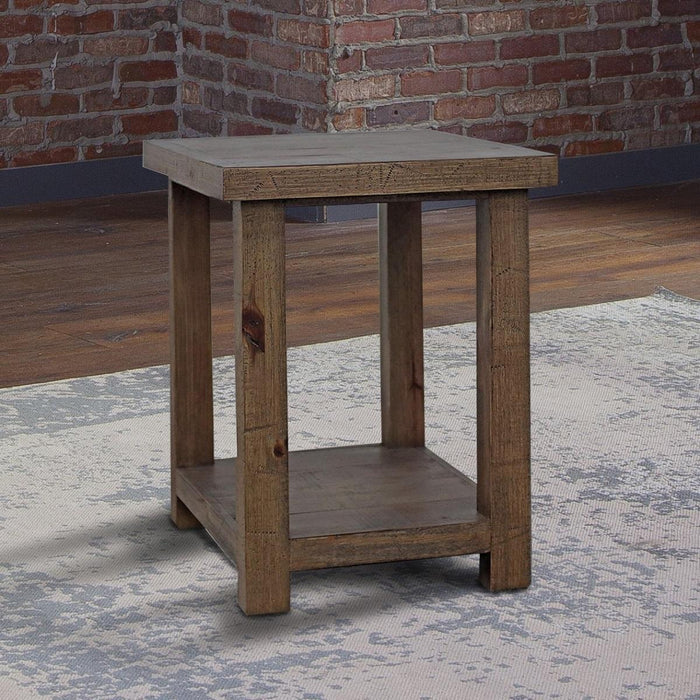 Parker House Lapaz Chairside Table in Rustic Worn Pine - Visions in Furniture (La Mirada, CA)