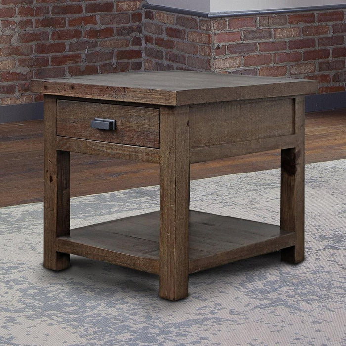 Parker House Lapaz End Table in Rustic Worn Pine - Visions in Furniture (La Mirada, CA)