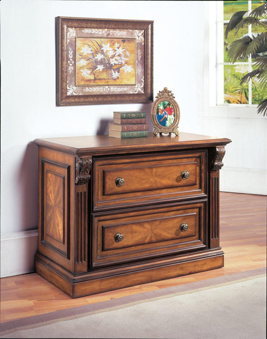 Parker House Huntington Two Drawer Lateral File in Vintage Pecan - Visions in Furniture (La Mirada, CA)
