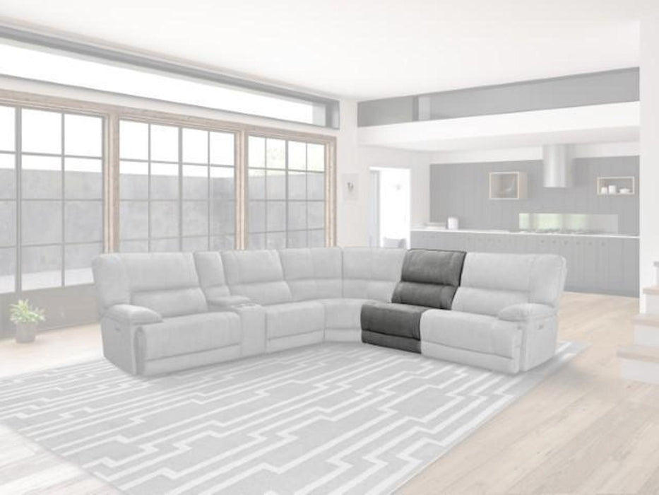 Parker House Marathon Manual Armless Recliner in Titanium