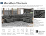 Parker House Marathon Armless Chair in Titanium - Visions in Furniture (La Mirada, CA)