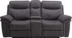 Parker House Mason Loveseat Dual Reclining Power with USB Charging Port and Power Hradrest in Charcoal - Visions in Furniture (La Mirada, CA)