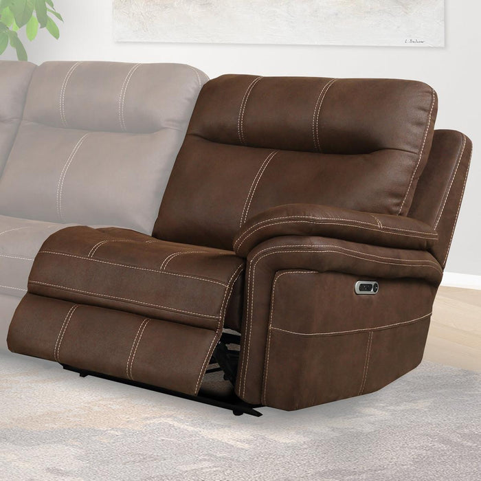 Parker House Mason Power Right Arm Facing Recliner in Dark Kahlua - Visions in Furniture (La Mirada, CA)