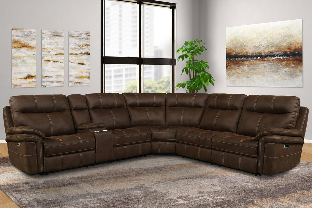 Parker House Mason Power Right Arm Facing Recliner in Dark Kahlua - Visions in Furniture (La Mirada, CA)