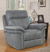 Parker House Mason Recliner Power with USB Charging Port and Power Hradrest in Carbon - Visions in Furniture (La Mirada, CA)