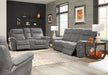 Parker House Mason Loveseat Dual Reclining Power with USB Charging Port and Power Hradrest in Carbon - Visions in Furniture (La Mirada, CA)