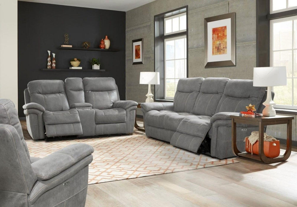 Parker House Mason Recliner Power with USB Charging Port and Power Hradrest in Carbon - Visions in Furniture (La Mirada, CA)
