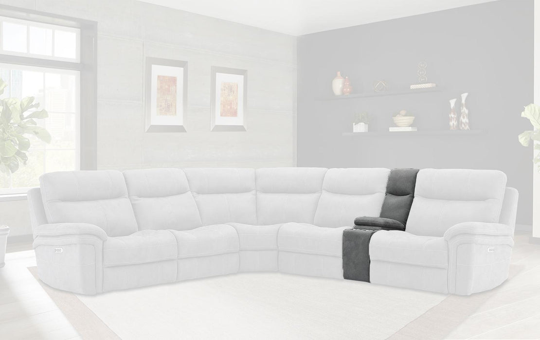 Parker House Mason Straight Console in Carbon - Visions in Furniture (La Mirada, CA)