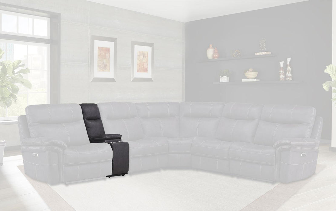 Parker House Mason Straight Console in Charcoal - Visions in Furniture (La Mirada, CA)
