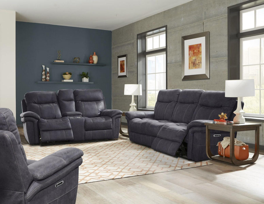 Parker House Mason Loveseat Dual Reclining Power with USB Charging Port and Power Hradrest in Charcoal - Visions in Furniture (La Mirada, CA)