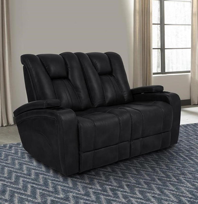 Parker House Optimus Power Loveseat in Midnight - Visions in Furniture (La Mirada, CA)