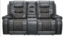 Parker House Outlaw Power Console Loveseat in Stallion - Visions in Furniture (La Mirada, CA)