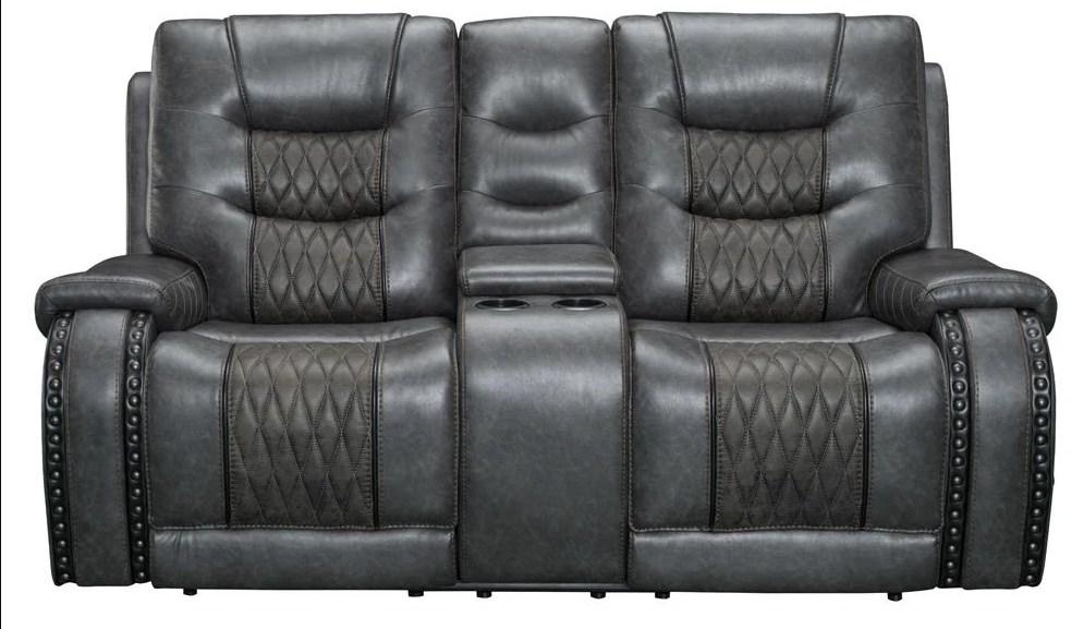 Parker House Outlaw Power Console Loveseat in Stallion - Visions in Furniture (La Mirada, CA)