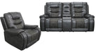 Parker House Outlaw Power Console Loveseat in Stallion - Visions in Furniture (La Mirada, CA)