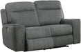 Parker House Parthenon Loveseat Dual Power with USB and Power Headrest in Titanium - Visions in Furniture (La Mirada, CA)