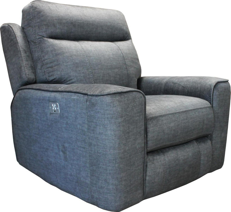 Parker House Parthenon Recliner Power with USB and Power Headrest in Titanium - Visions in Furniture (La Mirada, CA)