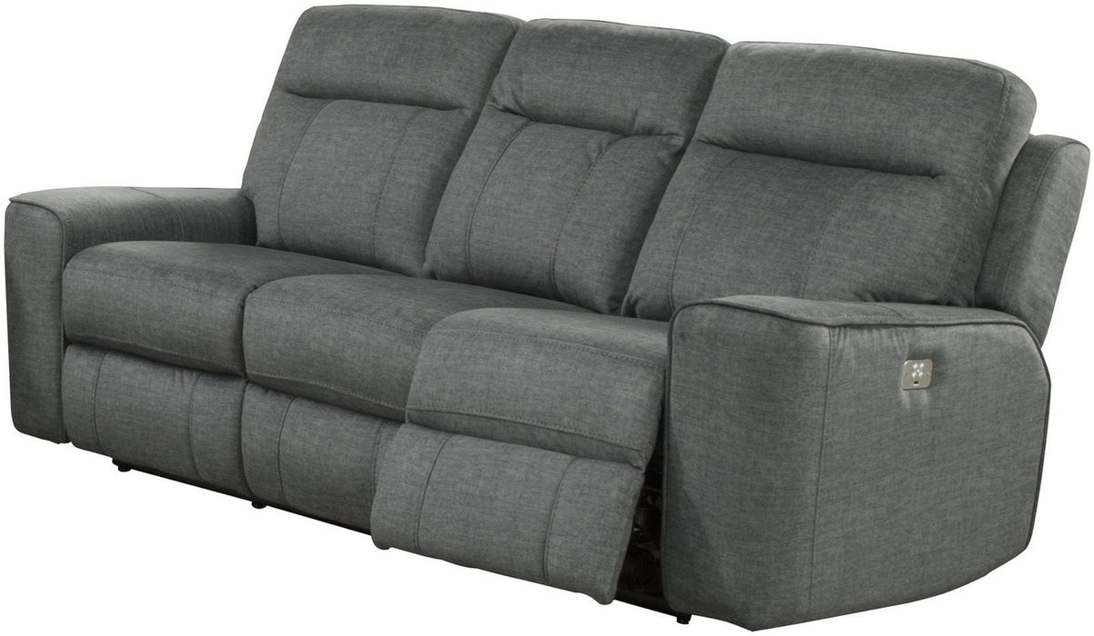 Parker House Parthenon Sofa Dual Power with USB and Power Headrest in Titanium - Visions in Furniture (La Mirada, CA)