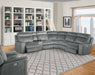 Parker House Parthenon Armless Chair in Titanium - Visions in Furniture (La Mirada, CA)