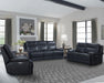 Parker House Paxton Power Loveseat in Navy - Visions in Furniture (La Mirada, CA)