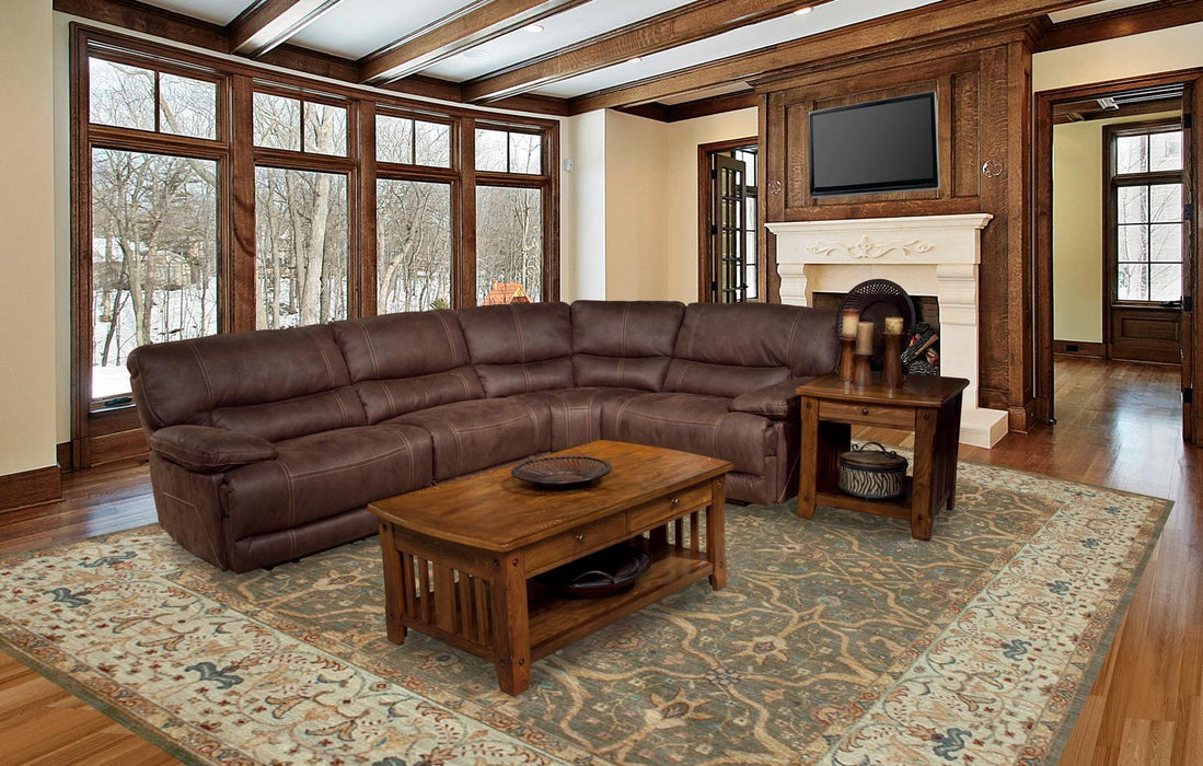 Parker House Pegasus 4pc Power Recliner Sectional in Dark Kahlua - Visions in Furniture (La Mirada, CA)