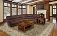 Parker House Pegasus 4pc Power Recliner Sectional in Dark Kahlua - Visions in Furniture (La Mirada, CA)