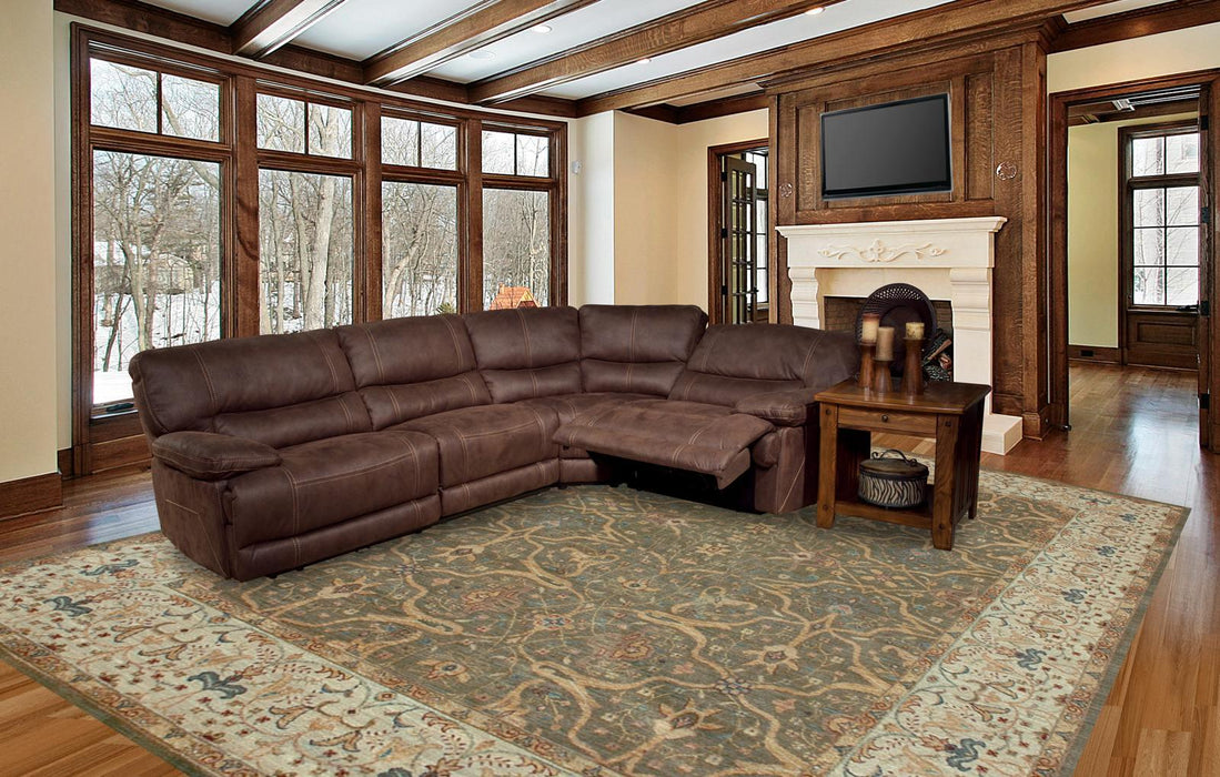 Parker House Pegasus 4pc Power Recliner Sectional in Dark Kahlua - Visions in Furniture (La Mirada, CA)