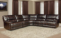 Parker House Pegasus 5pc Power Recliner Sectional in Nutmeg - Visions in Furniture (La Mirada, CA)