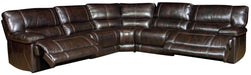 Parker House Pegasus 5pc Power Recliner Sectional in Nutmeg - Visions in Furniture (La Mirada, CA)