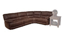 Parker House Pegasus 4pc Power Recliner Sectional in Dark Kahlua - Visions in Furniture (La Mirada, CA)