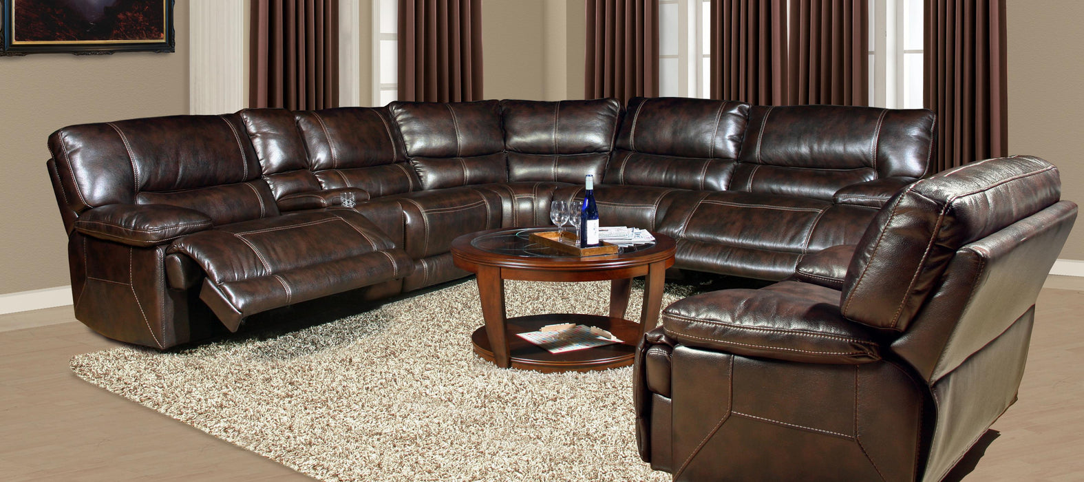 Parker House Pegasus Armless Chair Recliner in Nutmeg - Visions in Furniture (La Mirada, CA)