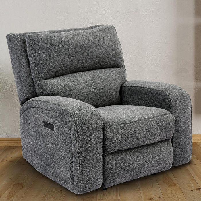 Parker House Polaris Power Chair in Bizmark Grey - Visions in Furniture (La Mirada, CA)