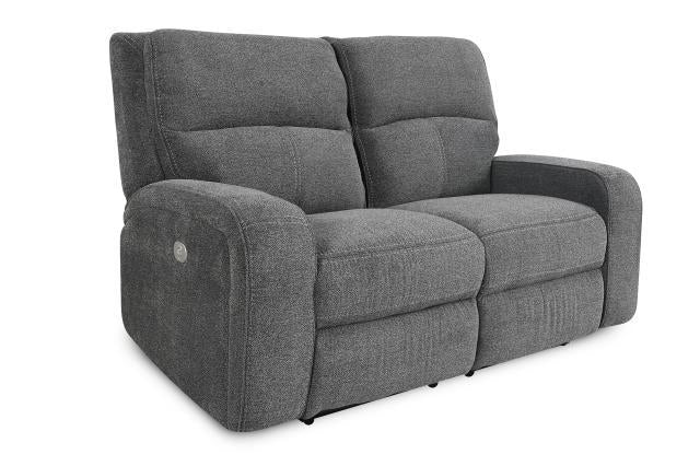 Parker House Polaris Power Loveseat in Bizmark Grey - Visions in Furniture (La Mirada, CA)