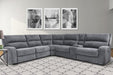 Parker House Polaris Armless Chair in Bizmark Grey - Visions in Furniture (La Mirada, CA)