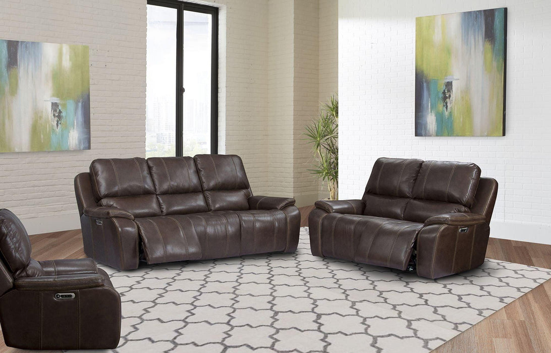 Parker House Potter Loveseat Dual PWR Recliner w/ USB & PWR Headrest in Walnut - Visions in Furniture (La Mirada, CA)