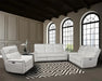 Parker House Reed Power Loveseat in Pure White - Visions in Furniture (La Mirada, CA)