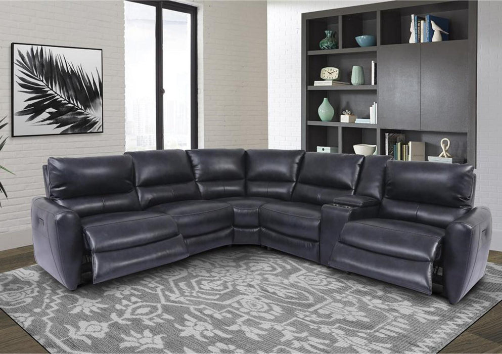 Parker House Samson Armless Recliner in Banner Navy - Visions in Furniture (La Mirada, CA)