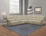 Parker House Spartacus Storage Console with USB Pop UP in Oyster - Visions in Furniture (La Mirada, CA)
