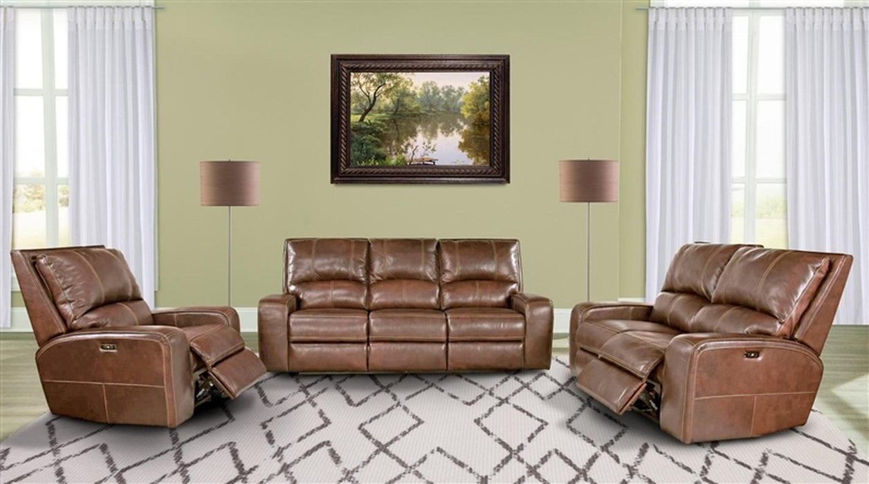 Parker House Swift Loveseat Dual  Recliner PWR w/USB & PWR Headrest in Bourbon - Visions in Furniture (La Mirada, CA)