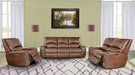 Parker House Swift Loveseat Dual  Recliner PWR w/USB & PWR Headrest in Bourbon - Visions in Furniture (La Mirada, CA)