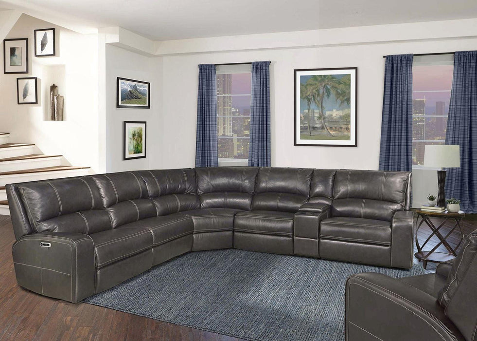 Parker House Swift Straight Console w/ USB in Twilight - Visions in Furniture (La Mirada, CA)