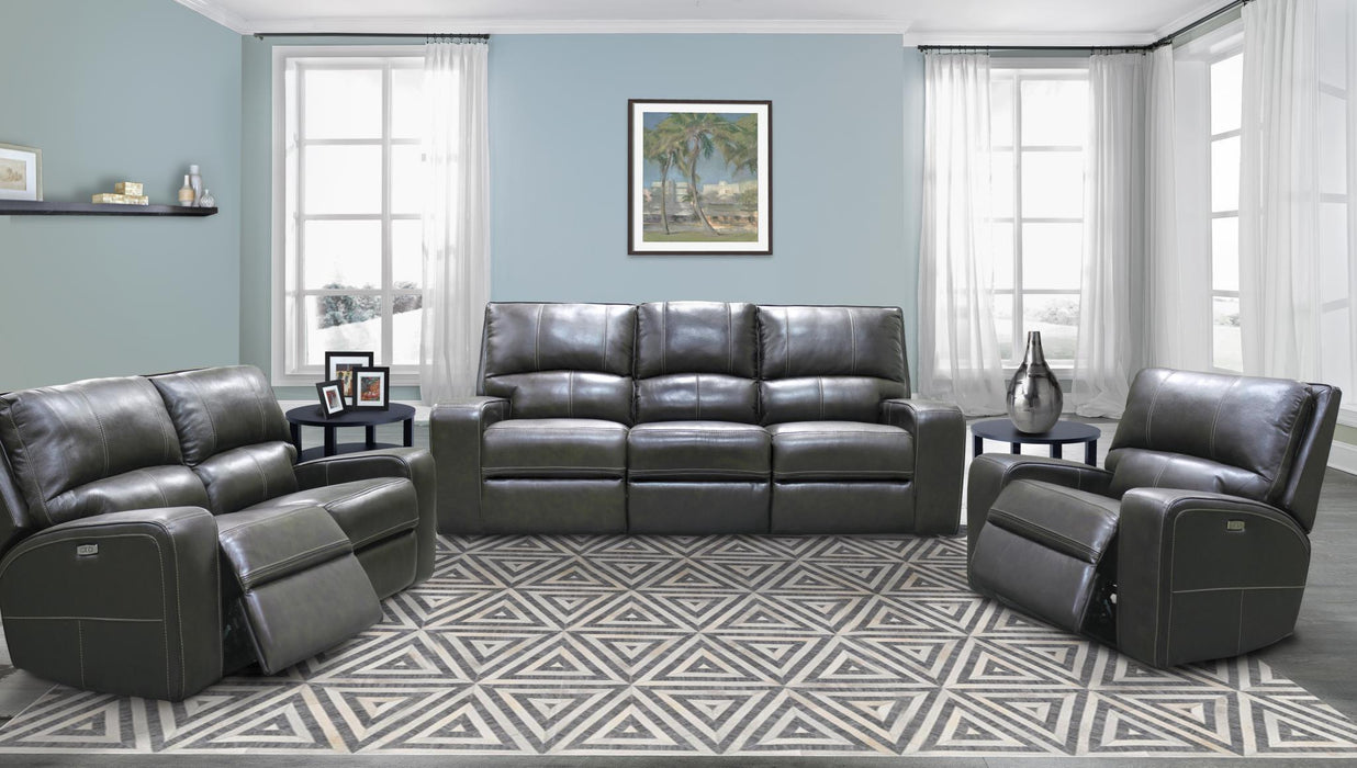Parker House Swift Loveseat Dual PWR Reclining w/USB & PWR Headrest in Twilight - Visions in Furniture (La Mirada, CA)
