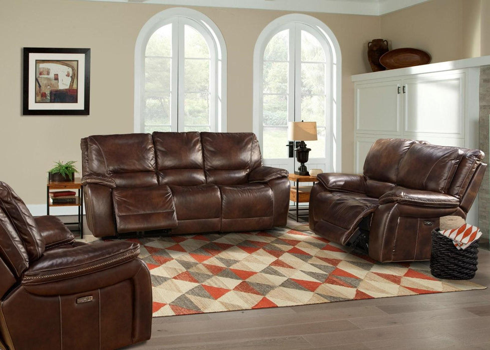 Parker House Vail Sofa Dual PWR Reclining w/USB & PWR Headrest in Burnt Sienna - Visions in Furniture (La Mirada, CA)