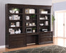 Parker House Washington Heights 6 Piece Library Wall Set in Washed Charcoal - Visions in Furniture (La Mirada, CA)